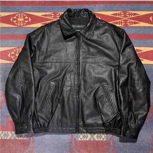 Vintage Black Leather Jacket
